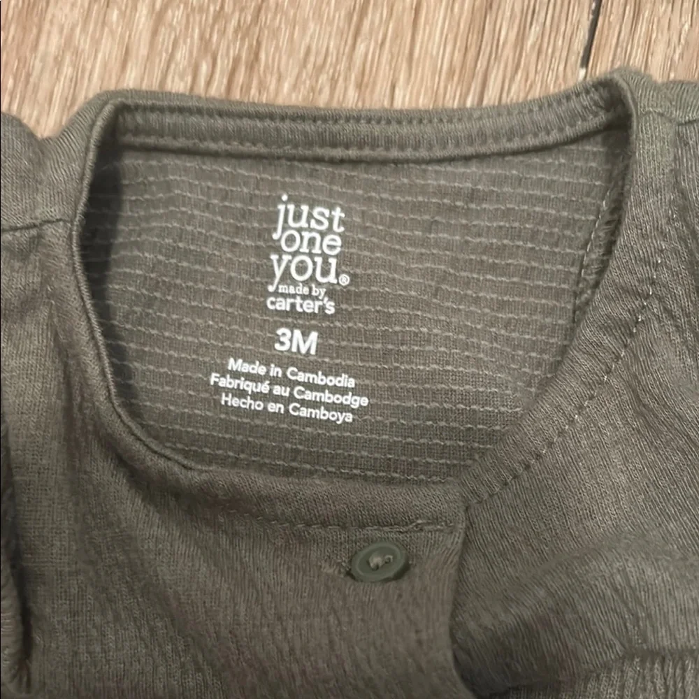 Carter’s Kids Olive Green Button-Up Shirt